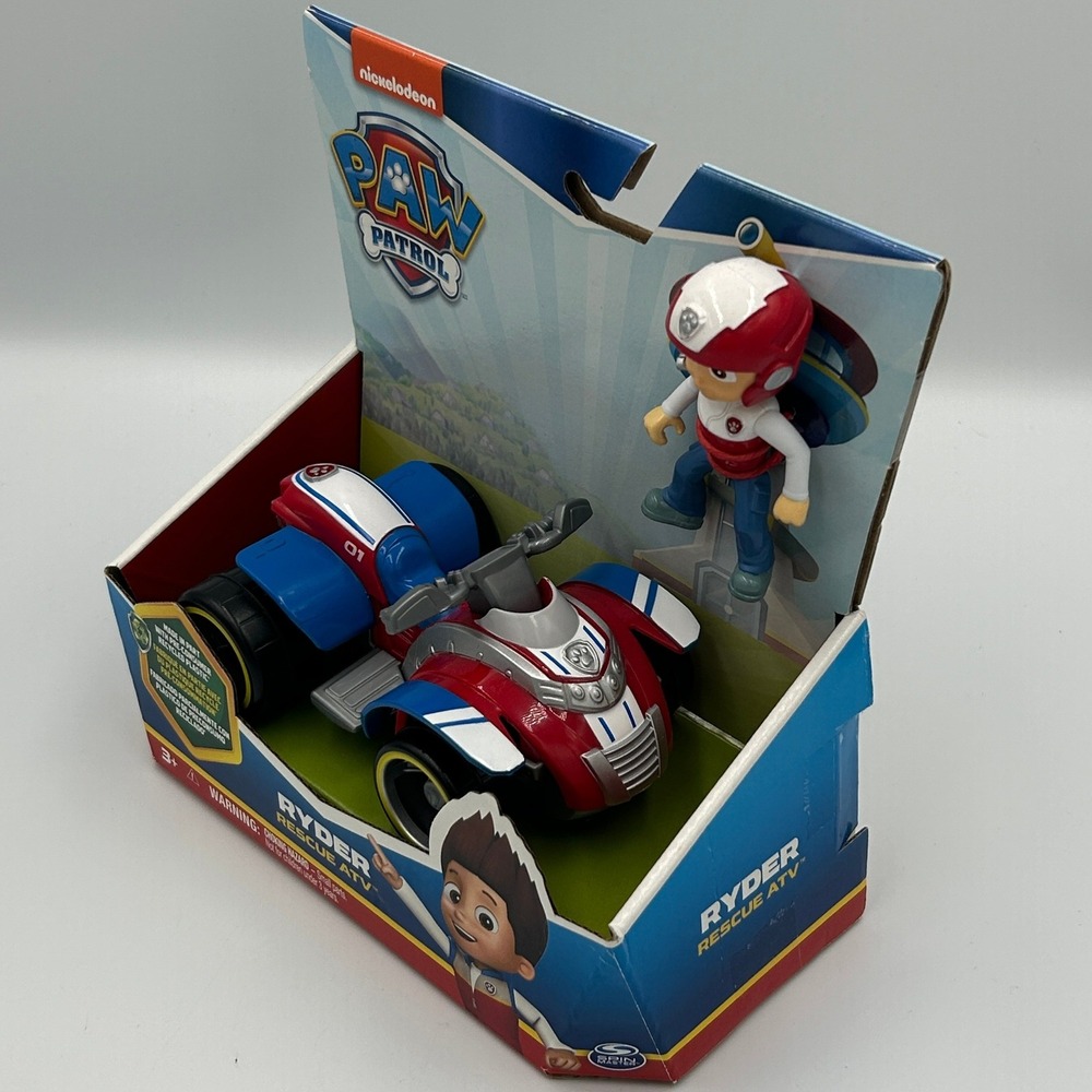 Paw Patrol Ryder Rescue ATV Kids Toy OS Red New Recycled Plastic Figure Set - Picture 4 of 6